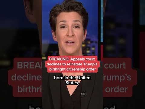 Appeals court declines to reinstate Trump&#039;s birthright citizenship order